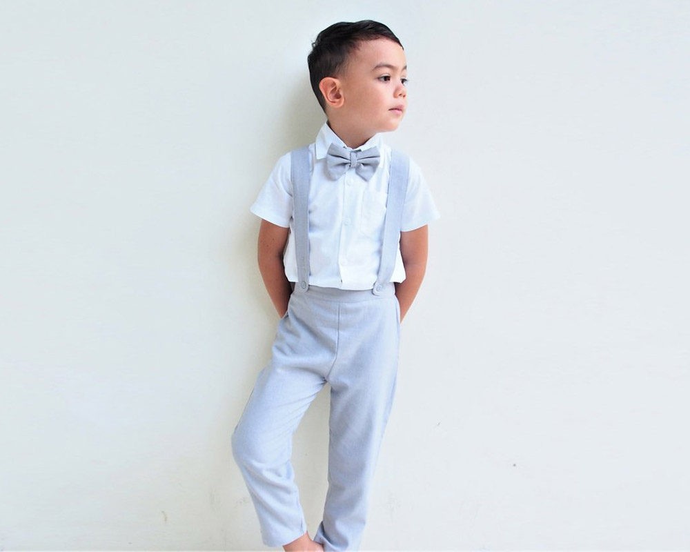 Boy 3 Piece Linen Suit