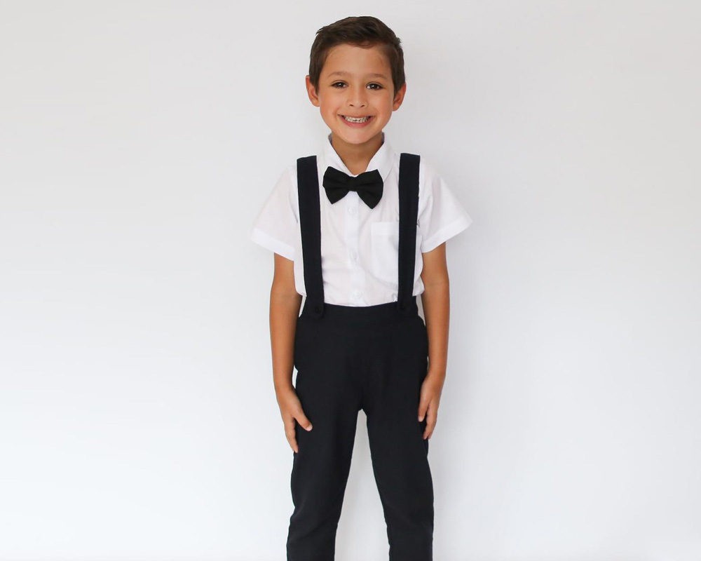 Boy Suspender Pants