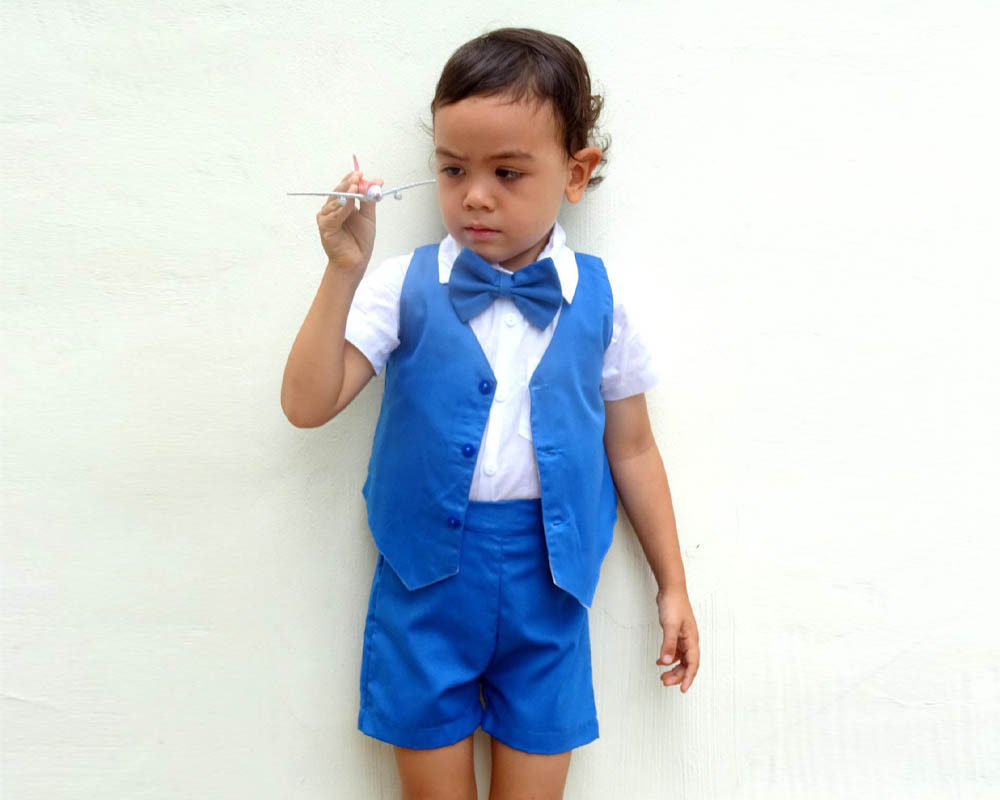 Boy Suspender Shorts