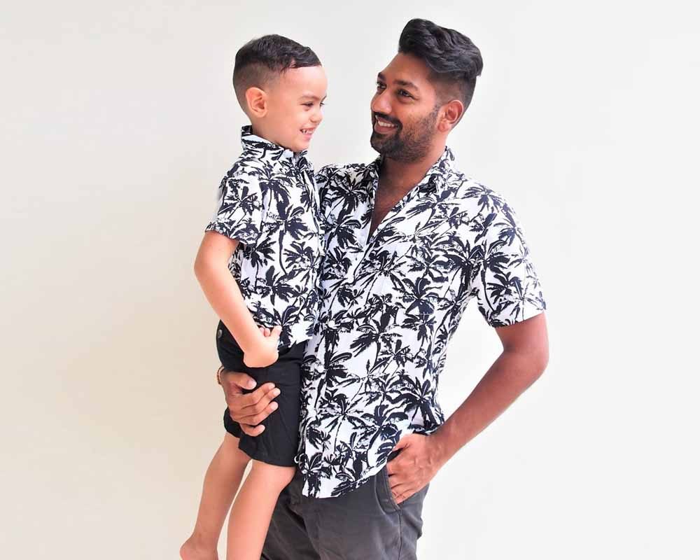 father & son matching shirts