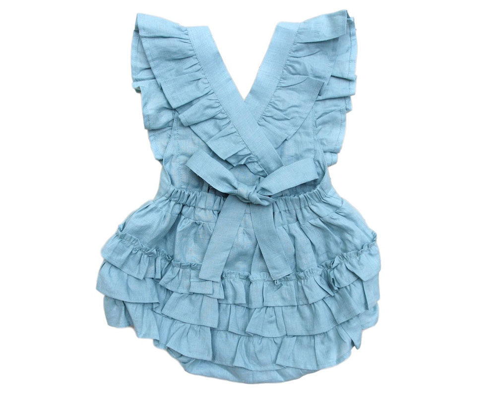 Baby Girl Linen Romper