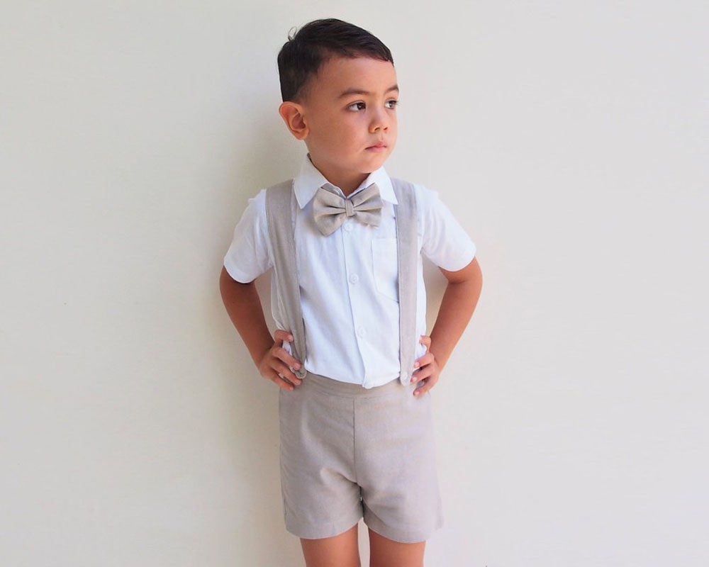 Boy 3 Piece Linen Suit