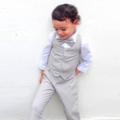 Boy 4 Piece Linen Suit 