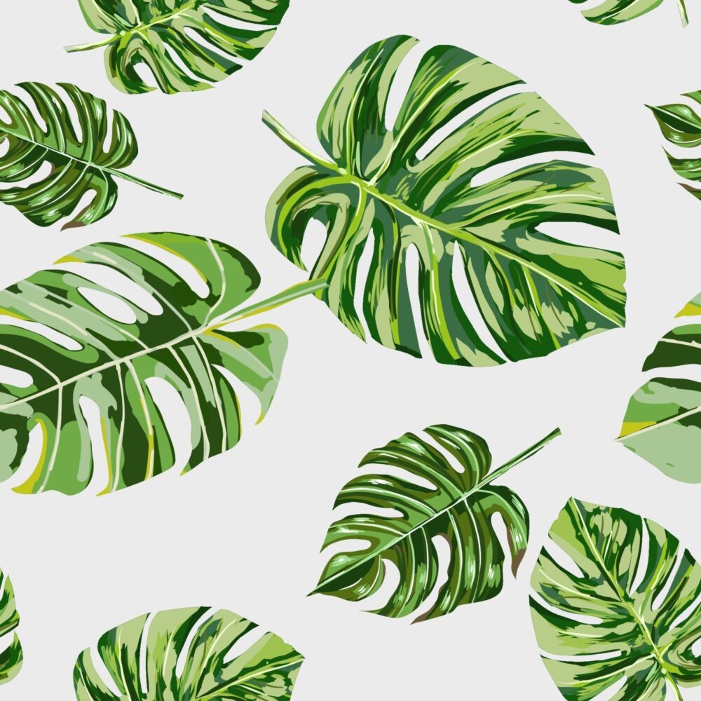 Father and Son Swim Trunks - Botanical Leaves - Image 3