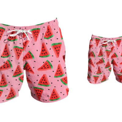 Matching Swim Trunks - Red Watermelon