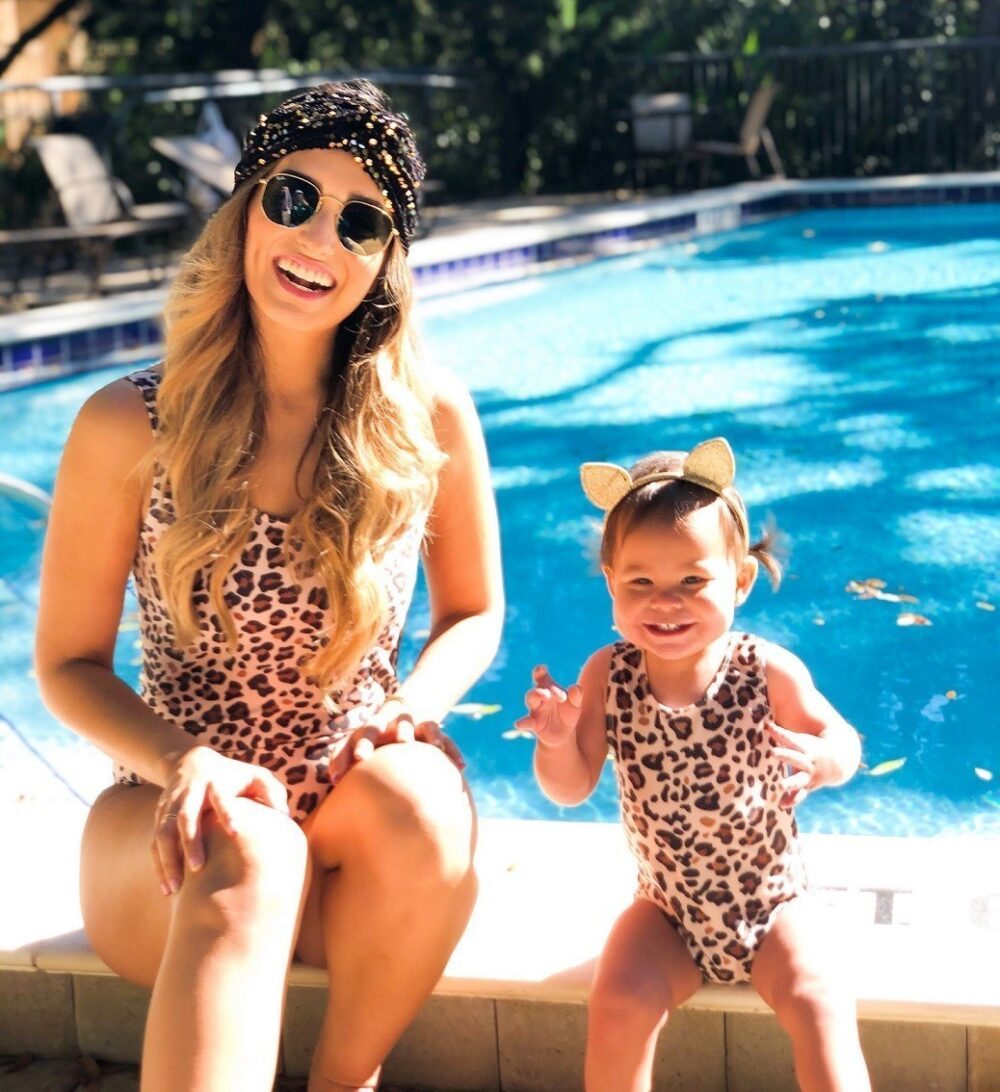 Mommy & Me Swimsuits - Leopard - Image 2