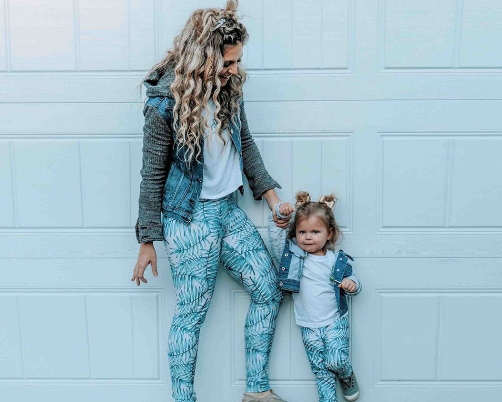 Mommy & Me Leggings - Tropical leaf