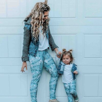 Mommy & Me Leggings - Tropical leaf
