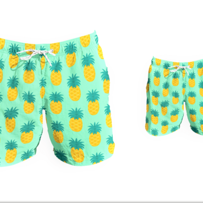 Matching Swim Trunks - Pineapple