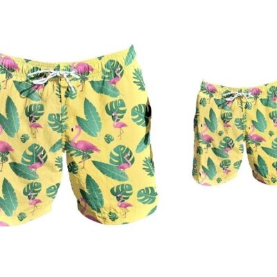 Matching Swim Trunks - Yellow