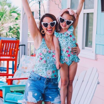 Mommy & Me Swimsuits - Mint