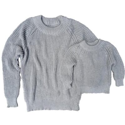 Mommy & Me Sweater - Grey