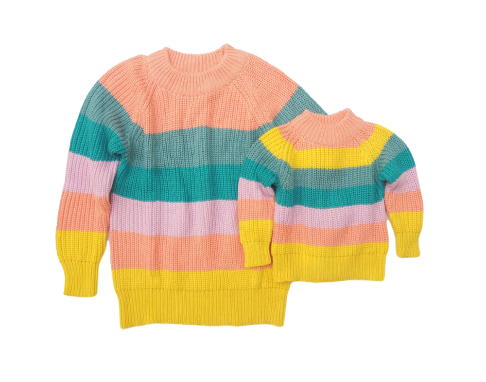 Mommy & Me Sweater - Rainbow