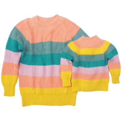 Mommy & Me Sweater - Rainbow