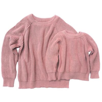 Mommy & Me Sweater - Rose