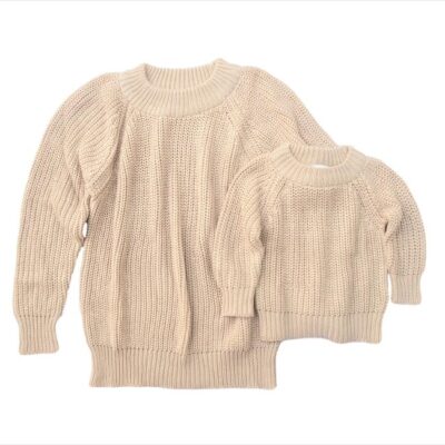 Mommy & Me Sweater - Sand