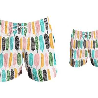 Matching Swim Trunks - Col leaf