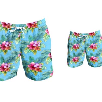 Matching Swim Trunks -Hawaiian 2
