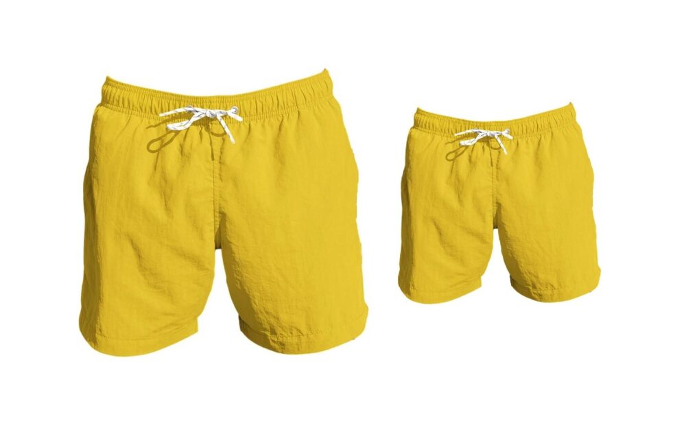 Matching Swim Trunks - Mustard