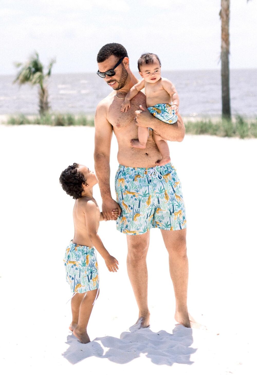 Matching Family Swimsuits - Green Tiger - Image 6