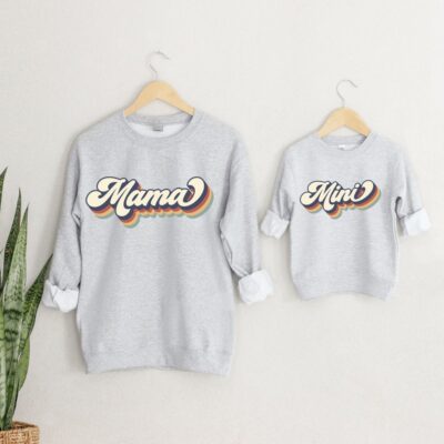 Mommy & Mini Sweatshirts - Retro