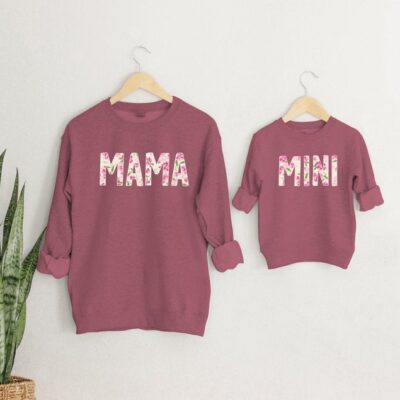 Mommy & Mini Sweatshirts - Mauve