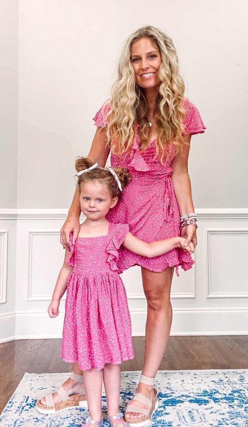 Mommy & Me Matching Dress - Pink - Tiny Tots Kids