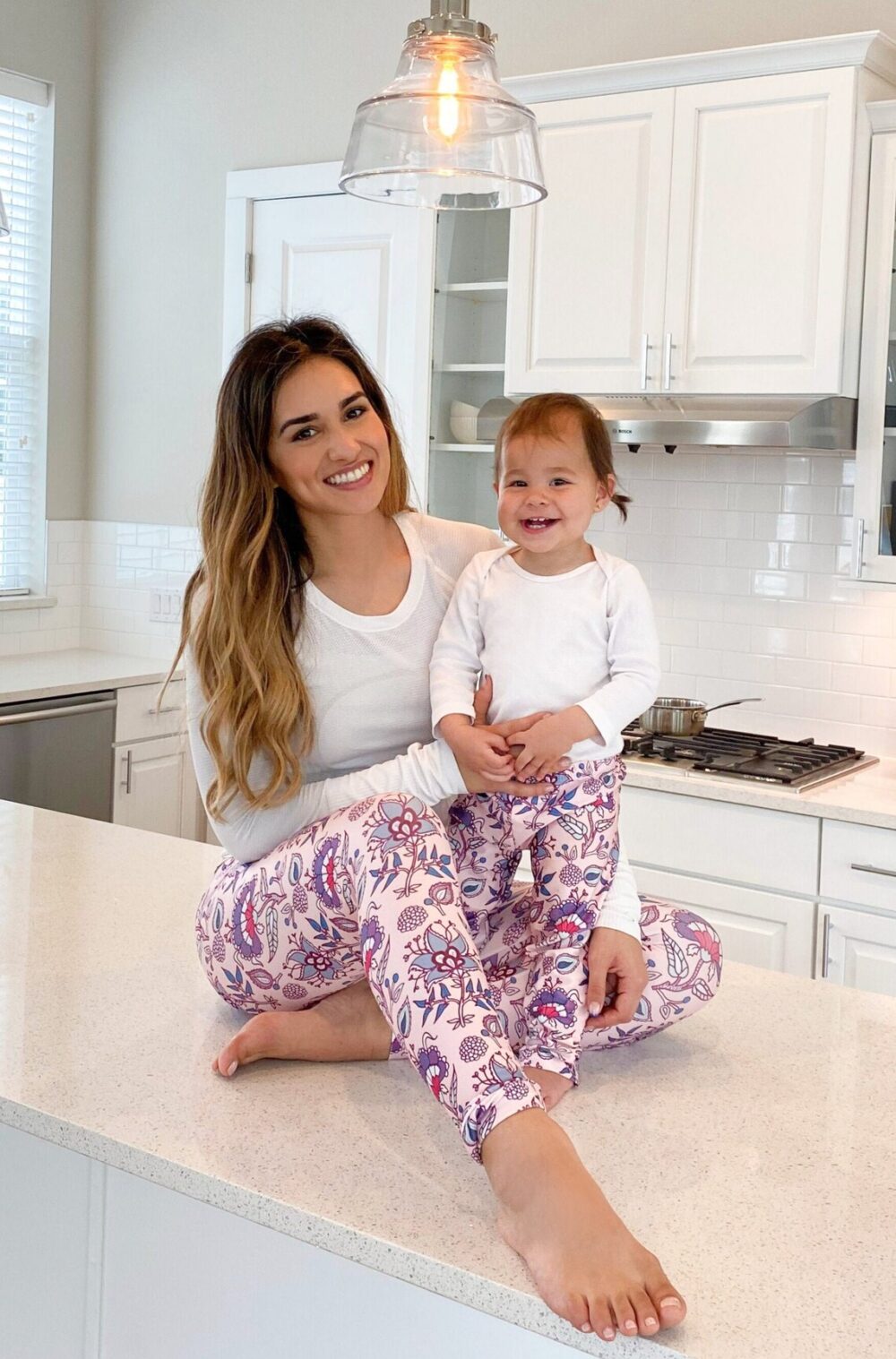 Mommy & Me Leggings – Pink Floral