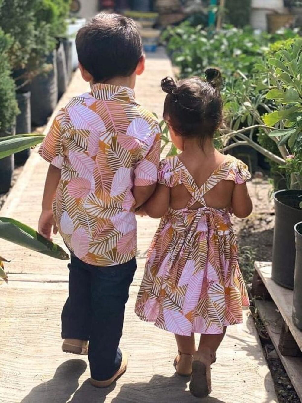 Siblings Outfit – Botanical leaf - Image 8