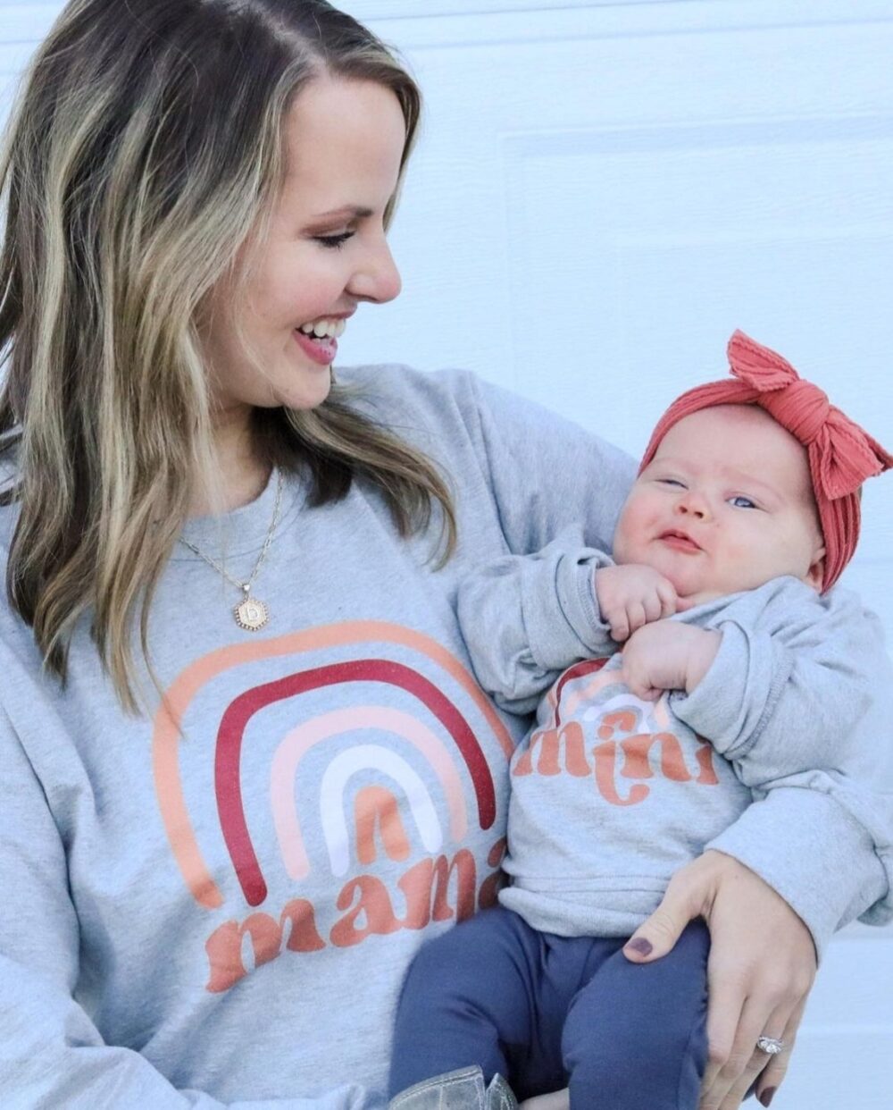 Mama & Mini Sweatshirts – Rainbow - Image 4