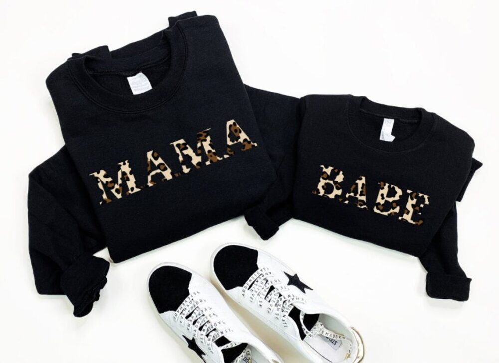 Mommy & Me Sweatshirts – Babe Leopard