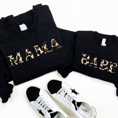 Mommy & Me Sweatshirts – Babe Leopard
