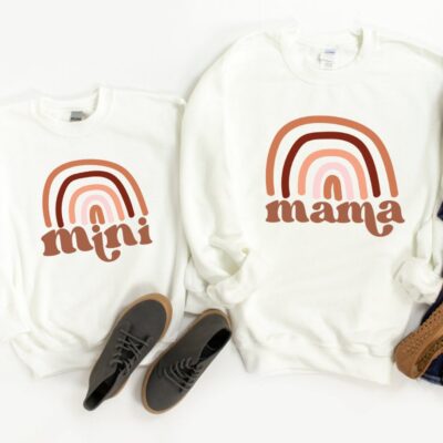 Mommy & Me Sweatshirts – Rainbow