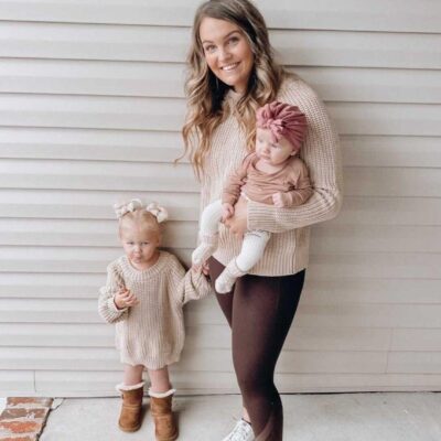 Mom & Me Sweater – Sand