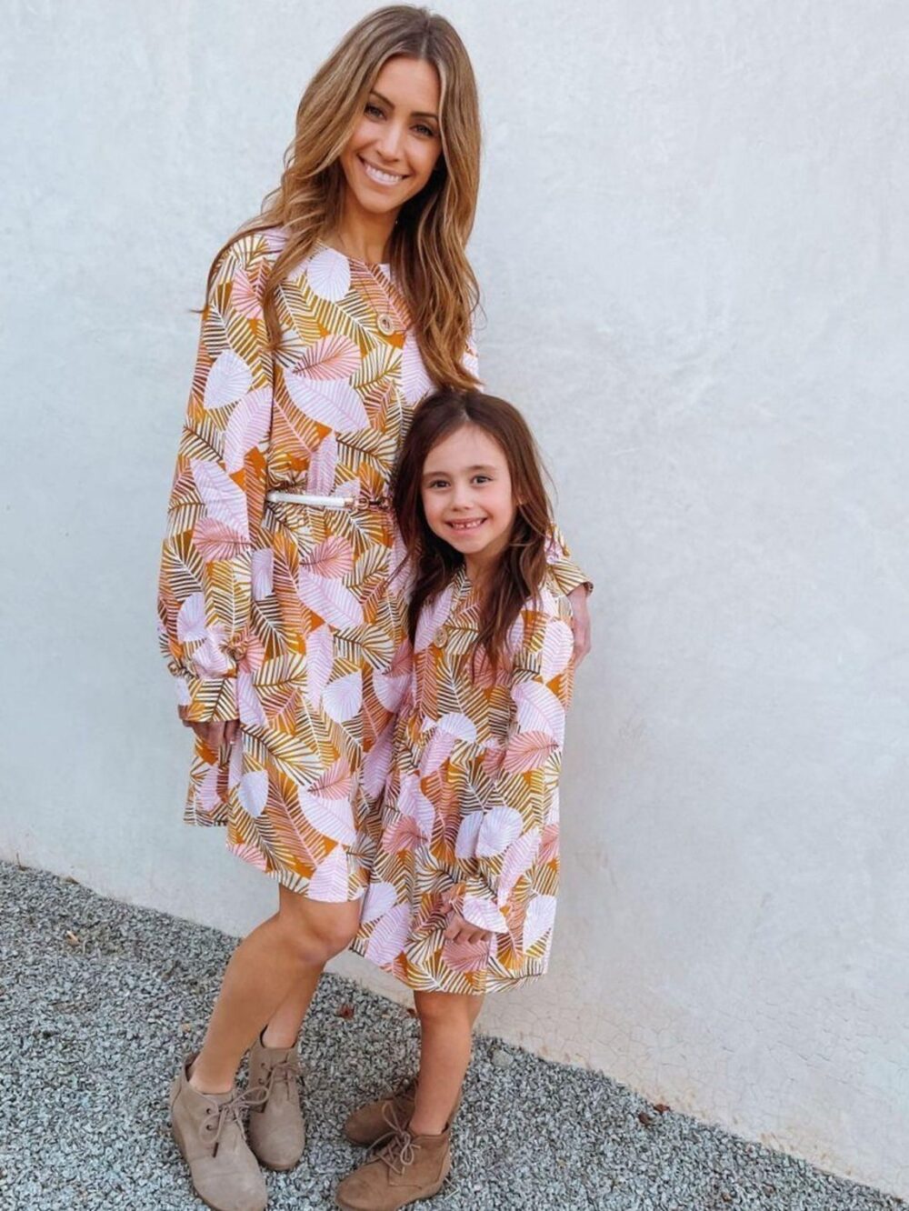 Long Sleeve Dress – Orange leaf - Image 3