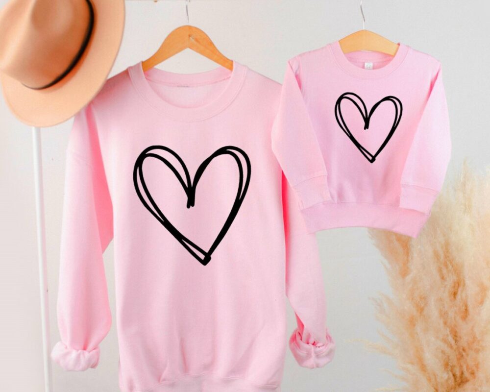 Mommy & Me Sweatshirts – Doodle Heart