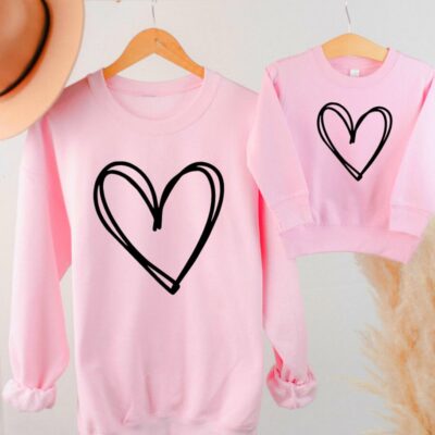 Mommy & Me Sweatshirts – Doodle Heart