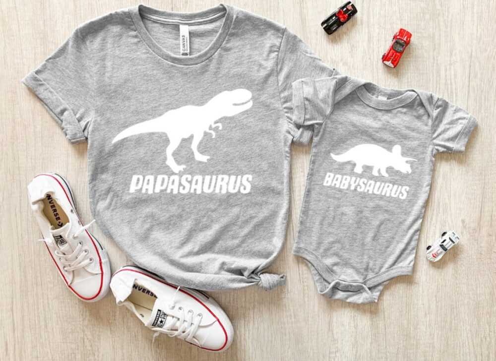 Mommy & Me T-Shirts – Mamasaurus - Image 3