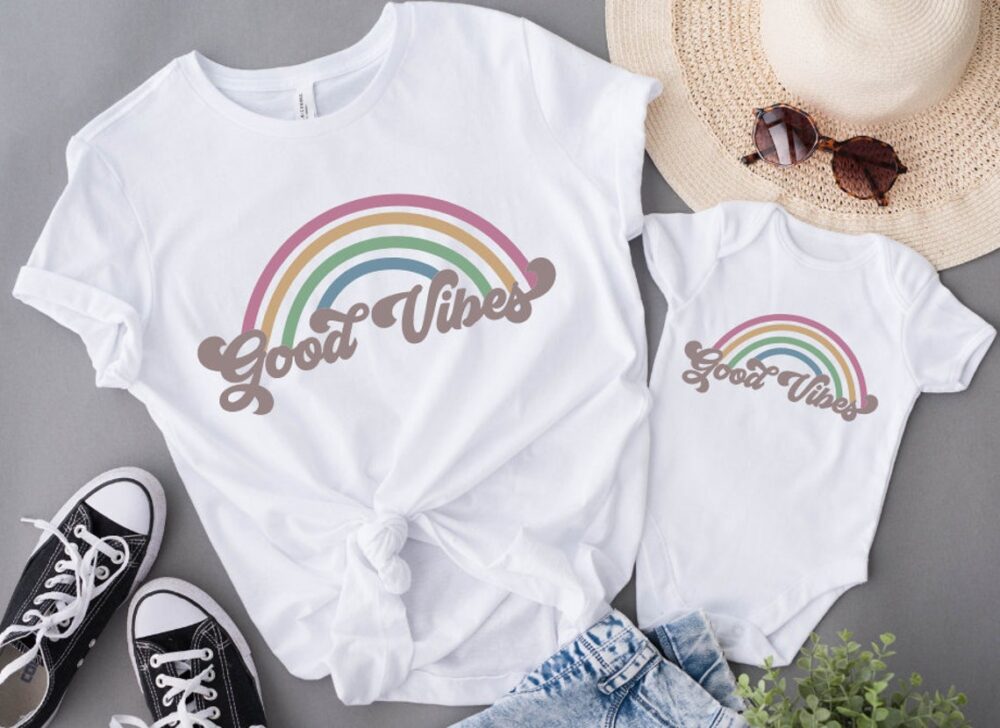 Mommy & Me T-Shirts – Good Vibes