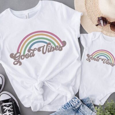 Mommy & Me T-Shirts – Good Vibes