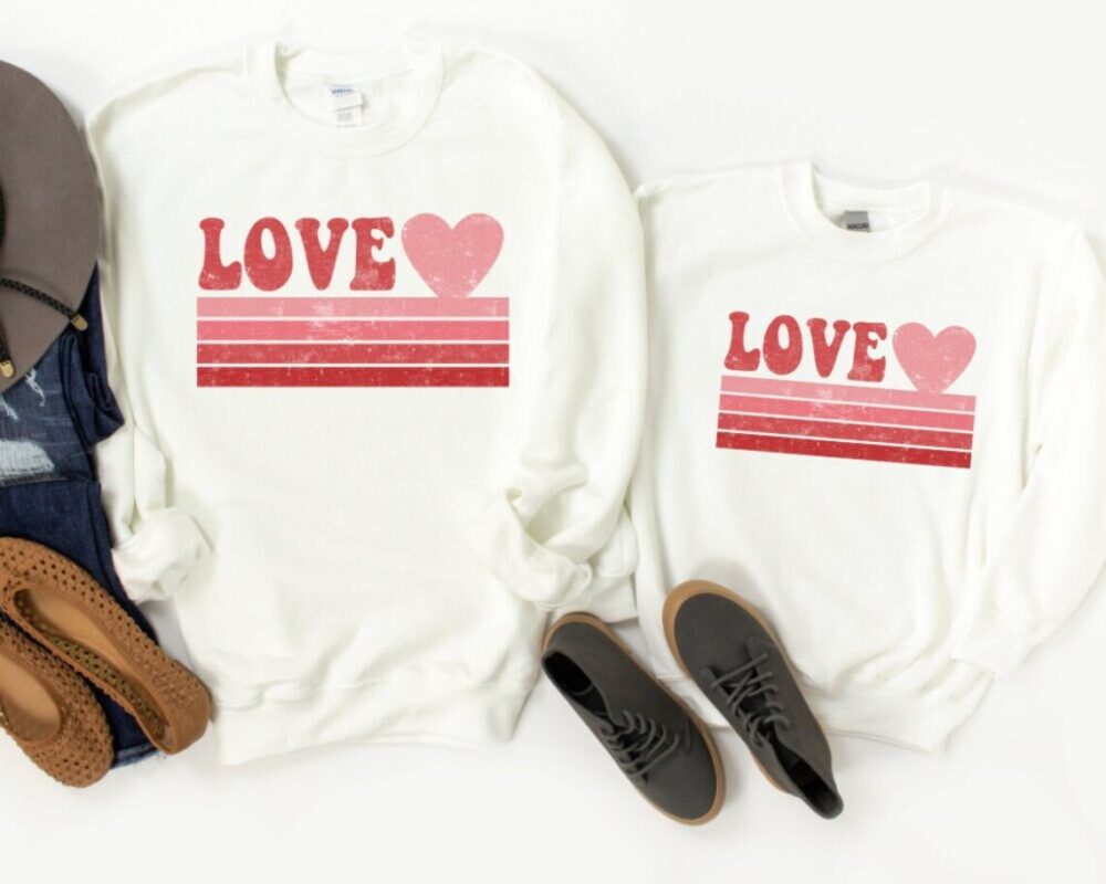 Mommy & Me Sweatshirts – Love Retro