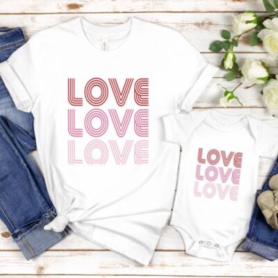 Mommy & Me T-Shirts – Love Retro