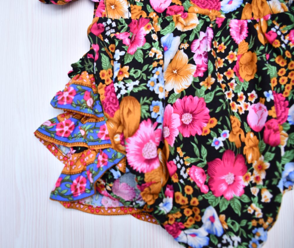 Puff Sleeve Dress - Mustard Floral - Image 5