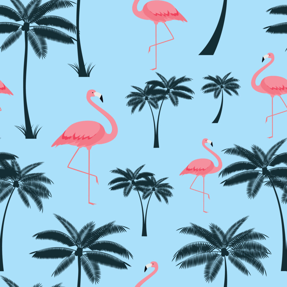 Daddy & Me Swim Shorts - Blue Palm - Image 3