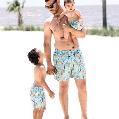 Daddy & Me Swimsuits - Green Tiger
