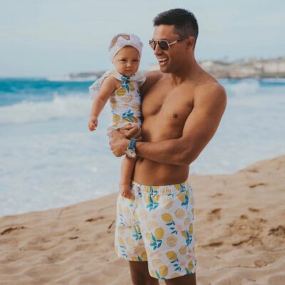 Daddy & Me Swimsuits - Lemon