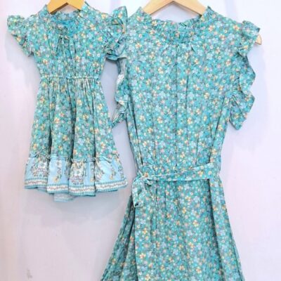 Mommy & Me Dress - Emily Green Floral