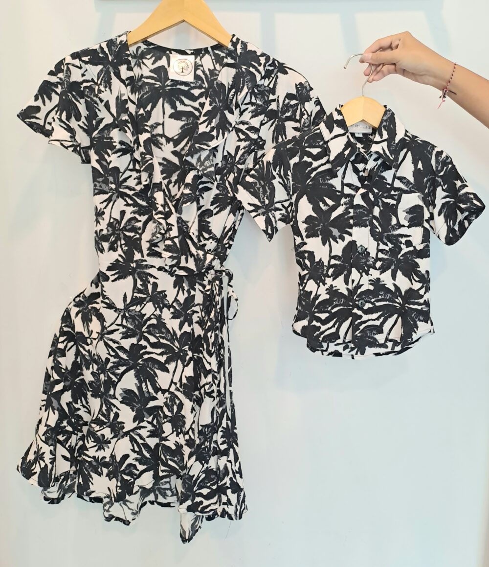 Mommy & Me Dresses - Black Palm - Image 2