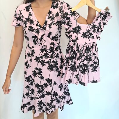 Mommy & Me Dresses - Pink Palm