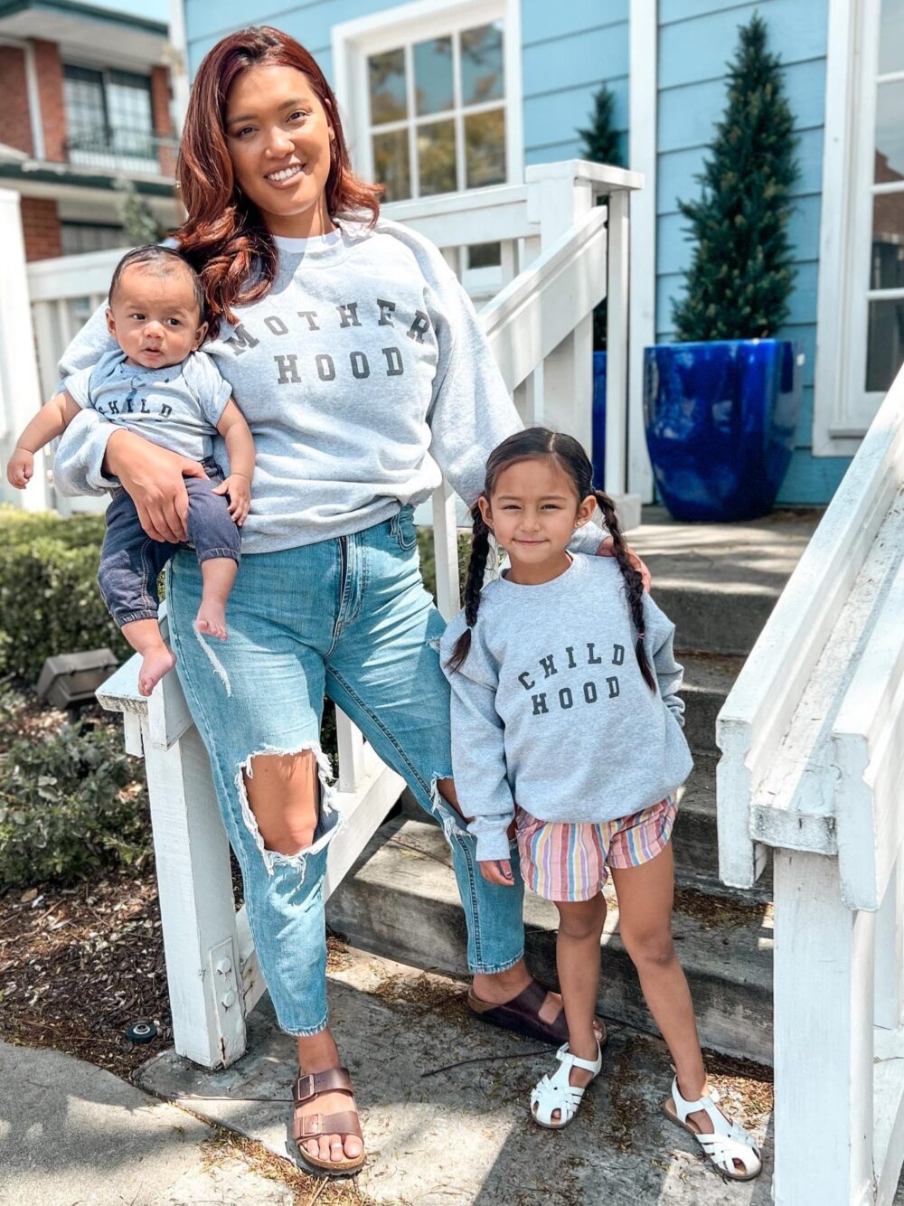 Mommy & Me Sweatshirts – Motherhood Grey - Image 2